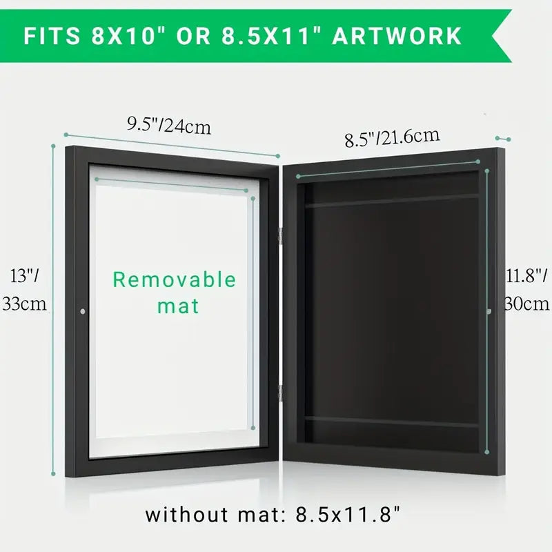 Kids Artwork Frames Changeable, 8.5 x 11 Inches Frames for Kids Artwork, Front Opening Picture Frames