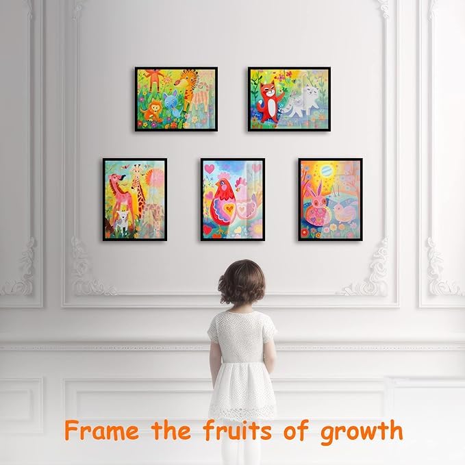 Kids Artwork Frames Changeable, 8.5 x 11 Inches Frames for Kids Artwork, Front Opening Picture Frames