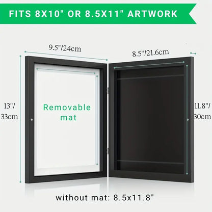 Kids Artwork Frames Changeable, 8.5 x 11 Inches Frames for Kids Artwork, Front Opening Picture Frames