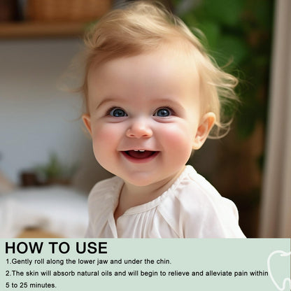 Teething Roller, Natural Teething Relief Roller for Babies - 2 Pack